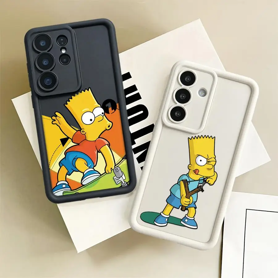 The Cartoon Simpsons Phone Cover Case for Samsung Galaxy S26 Ultra S24 Plus S22 S20FE S23 FE S25 S21 S24Ultra S25 Edge