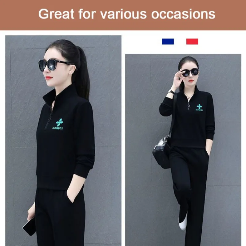 Women's Athletic Casual Pants Set Loose Women's Athletic Casual Set