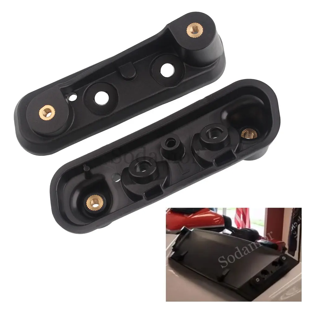 

2pcs Motorcycle Windscreen Adjusters Black Windshield Mount Bracket Support For Harley CVO Street Glide FLHXSE FLHX/I Models