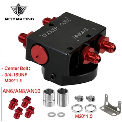PQY - Oil Filter Sandwich Adaptor With Oil filter remote block with thermostat 1xAN8 4xAN6/AN8/AN10 PQY5675BK