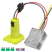 Step Down Converter for Ryobi 18v Battery,DC Power Inverter Adapter DC Voltage Regulator 12V 15A 180W Voltage Converter XY