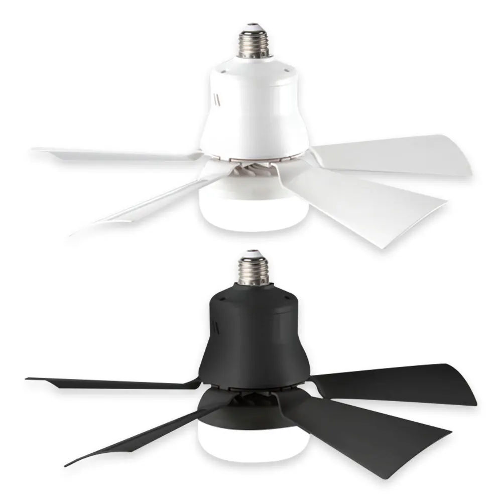 Ventilador de teto 30w com controle remoto, ventilador de luz led e27, base inteligente, silencioso, para decoração de quarto e sala de estar