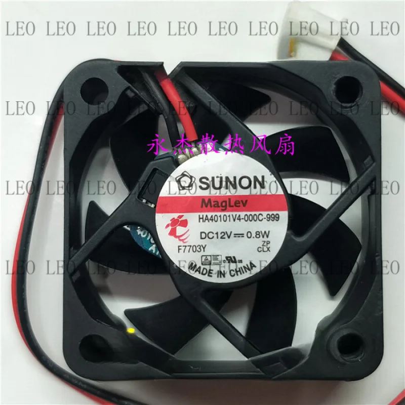 SS For SUNON HA40101V4-000C -999 DC12V 0.8W 4CM 40*40*10MM 4CM 2Pin Cooling Fan