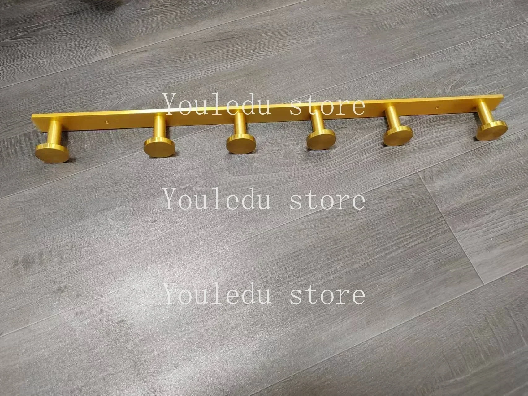Brushed Gold/White/Matte Black Stainless Steel Hooks Bathroom Accessories Wall Mounted Round Robe Hook 3-6Hooks