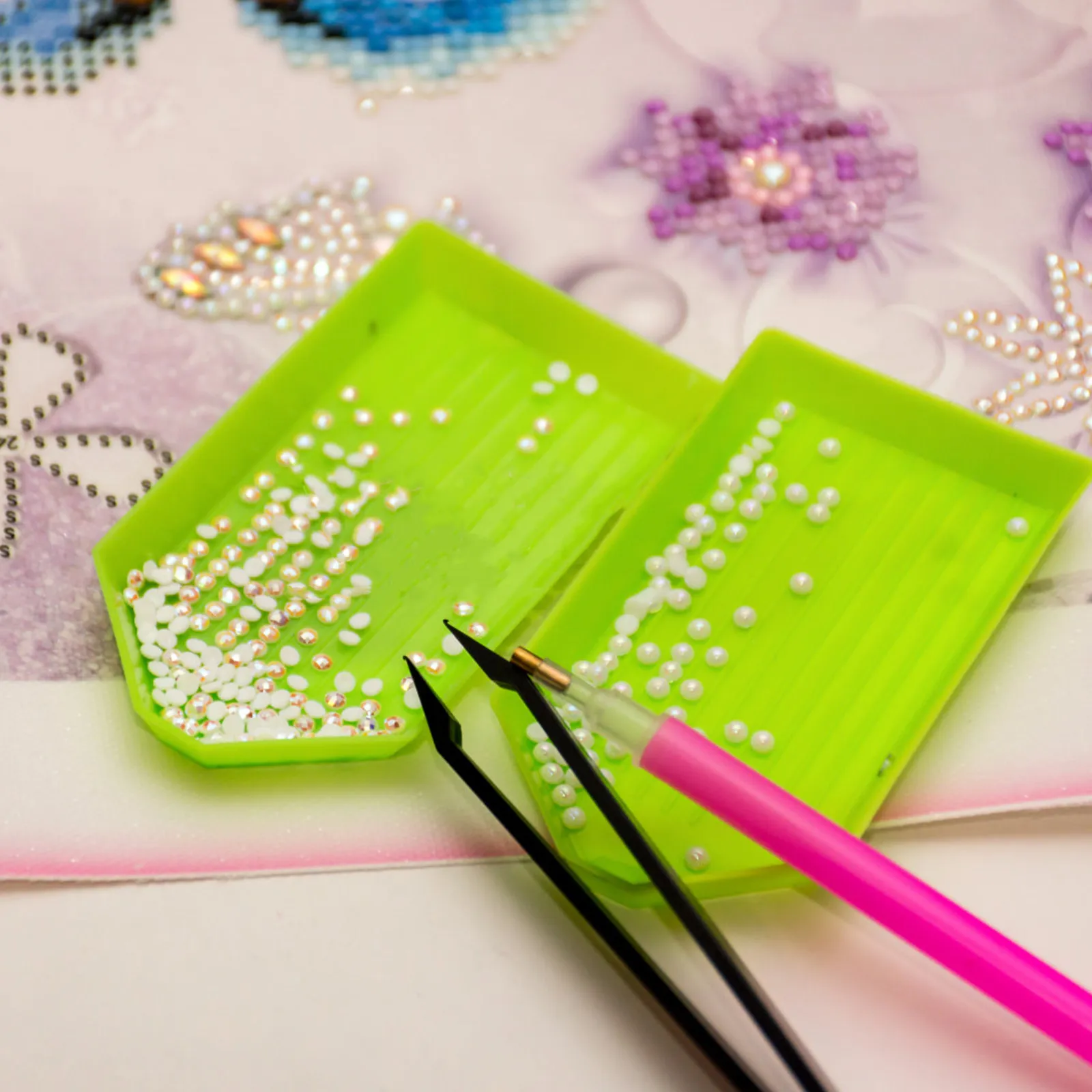 

Набор для алмазной вышивки: ручки, инструменты, аксессуары для рисования, DIY-наборы, коробка для хранения