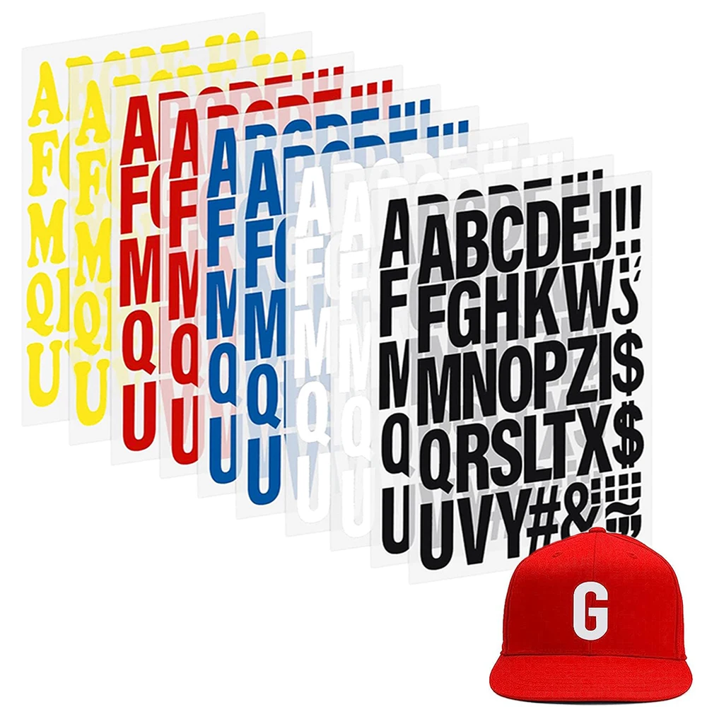 

HTV Heat Transfer Vinyl Letters Iron On Fabric Adhesive 5 Assorted Colors Sheets Handmades for Garments Crafts DIY Decoration