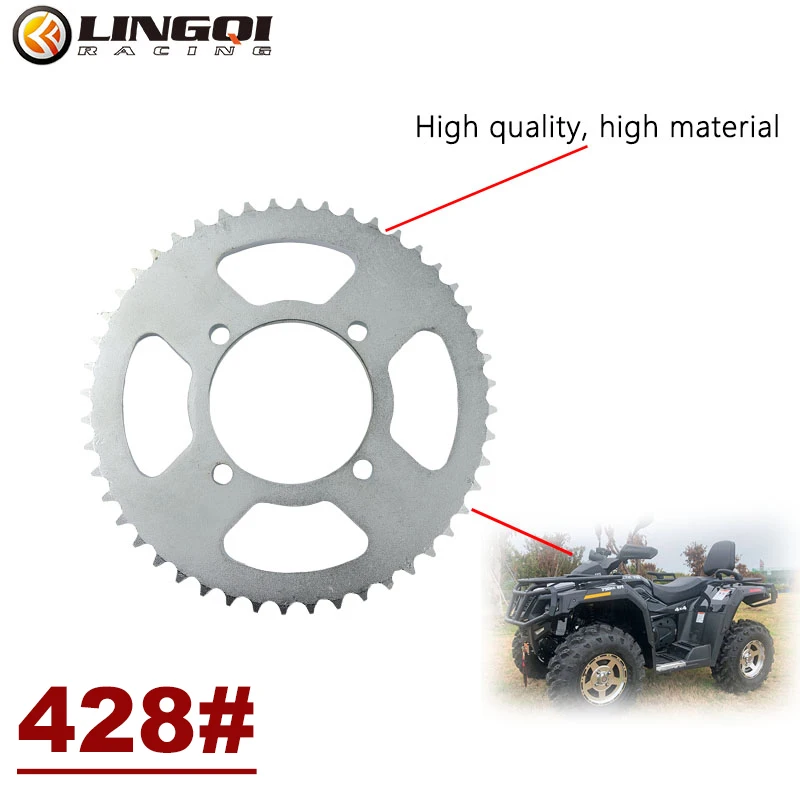 LESQUE Pit Dirt Bike 428 428# Chains 41T 48T Chain Rear Sprocket Cog Wheel Gear For Mini Moto ATV Quad Off Road 4 Wheel Parts