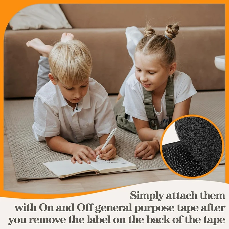 Hook & Loop Tape,4Inchx20feet Self Adhesive Fastener Tapes For Keep Sofa Cushions From Sliding,No Punching Wall Mounting