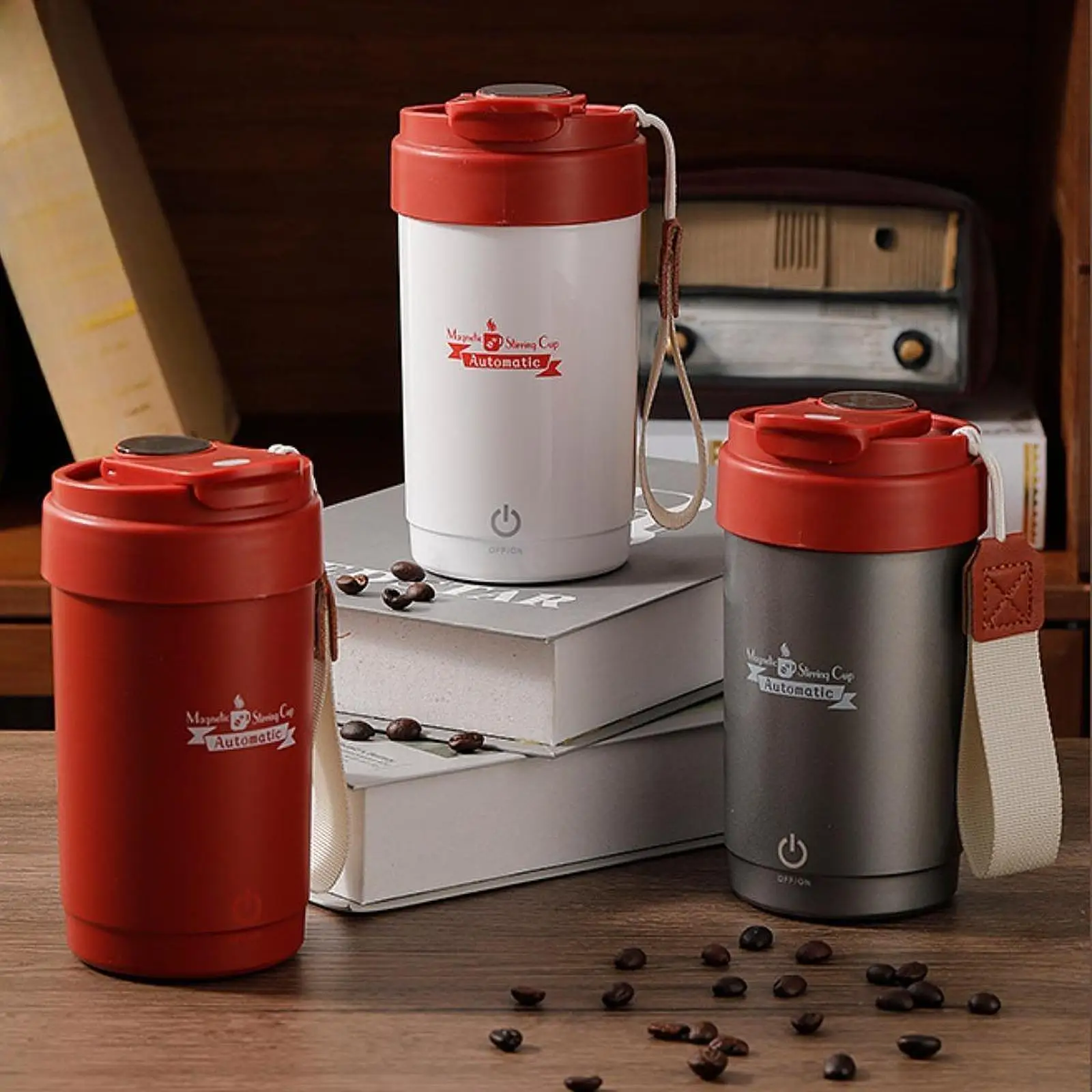 Auto Stirring Mug 300ml Tea Milk Juice Coffee Cup for Hiking Kitchen Bedroom