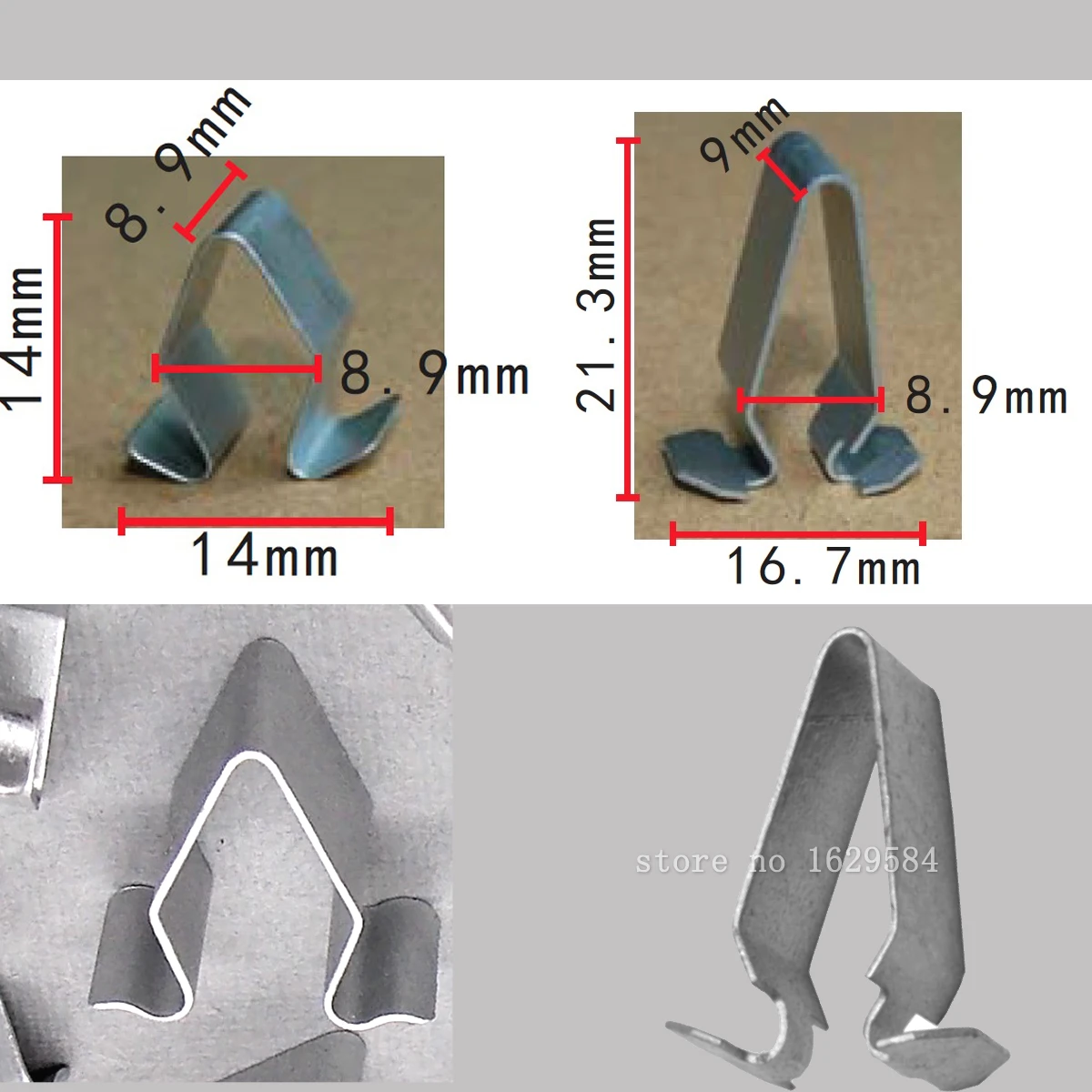 100/100set Boot Interior Retaining Clips for VW Seat Ford & Audi 4A0867276B 3B9867289