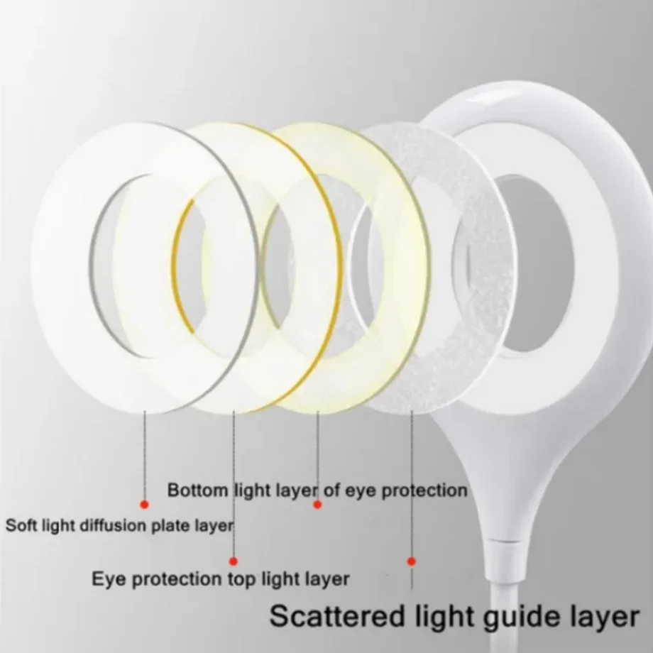 Portable USB Direct Plug Lamp 18LEDs Eye Protection Night Light Lighting Student Study Reading Notebook Computer Lamp