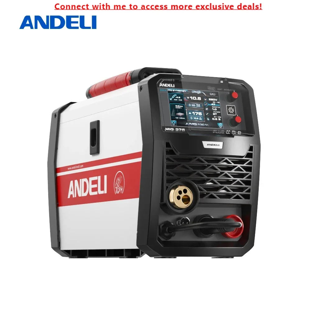 

ANDELI 110V/220V LCD MIG-270 MIG ALUMINIUM MIG MMA LIFT TIG Welding Spool Gun Machine With Welding Aluminum Spool Gun