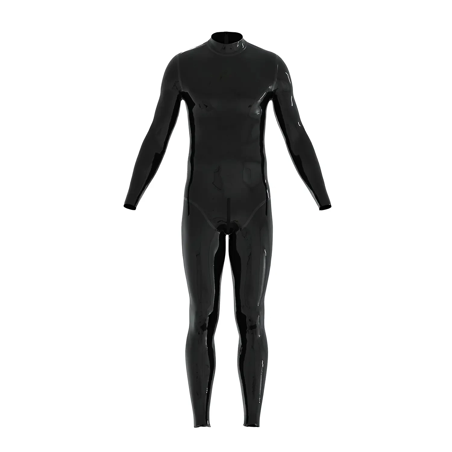 

Latex gummi catsuit no zip neck entry 0.4mm zentai cosplay