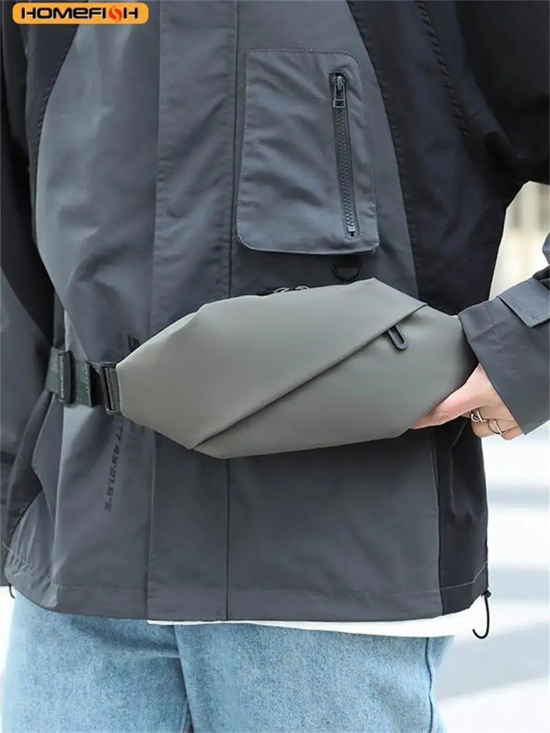 HOMEFISH Trendy Sports Crossbody Waist Bag for Men, Waterproof and Practical Multi-function Bag, Daily Commute Casual view 6