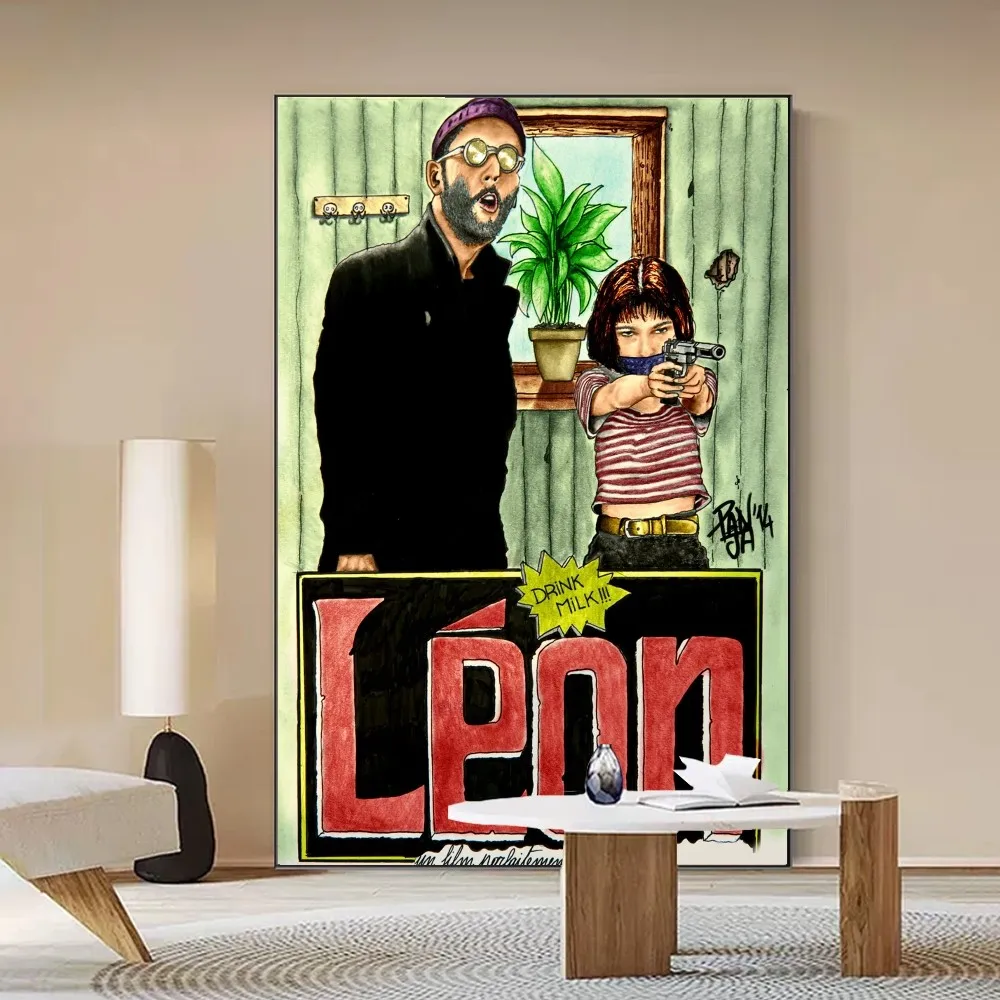 Leon The Professional Poster Self-adhesive Art Poster Whitepaper Prints Posters Artwork Home Decor