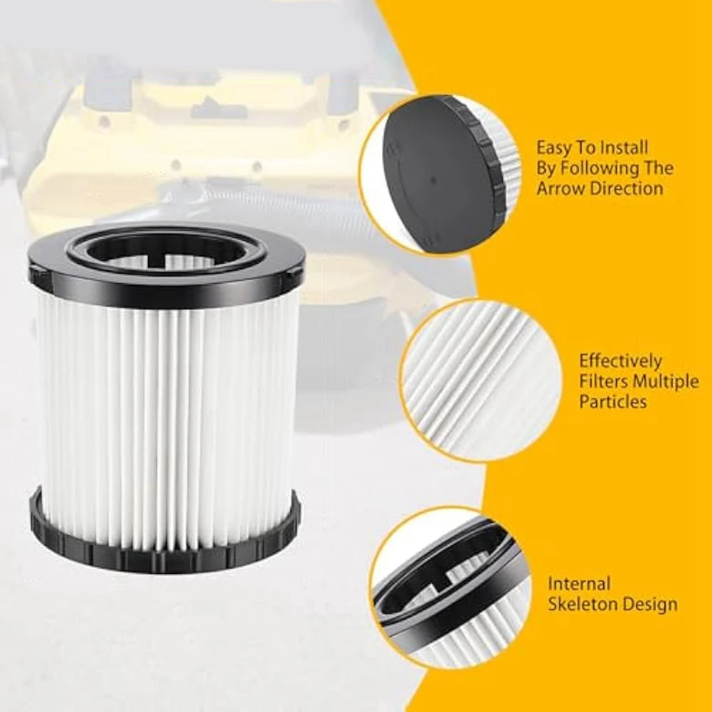 2pcs DCV5801H DCV581H Wet Dry Vacuum Filters for DeWalt Vacuum, DCV580H HEPA Replacement Filter
