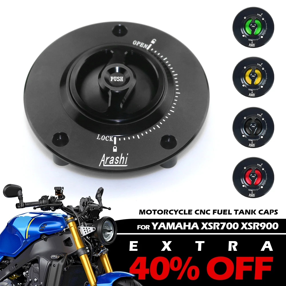 

Motorcycle Quick Release Fuel Tank Cap For YAMAHA XSR700 XSR900 FAZER FJR1300 FZ8 FZ16 CNC Aluminum Oil Tank Cover Accessories