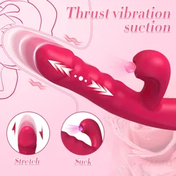 Powerful Thrusting Sucking Dildo Vibrator for Women Sucker Clitoris Vacuum Stimulator Sex Toys Dildos Vibrators Sextoy for Adult