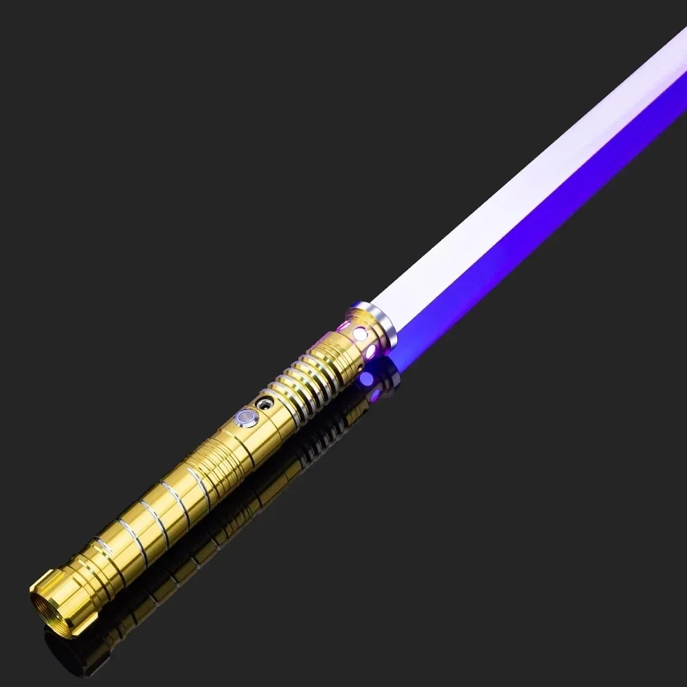 Metal Aluminum Handle LED Lightsaber RGB 16-Color Variable Metal Handle Lightsaber With Hitting Sound Effect FX Duel Lightsaber