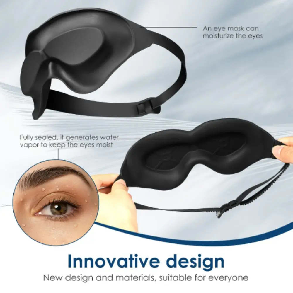 Light Blocking Dry Eye Sleep Mask Moisturizing Silicone Moisturizing Eyeshade 3D Stereoscopic Comfortable
