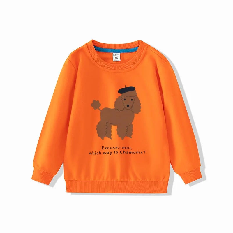 2024 Autumn girls Sweatshirts Cotton boys Hoodies Casual Cartoon Printting Shirts Baby Boy Clothing 2-7 Years Children Tops