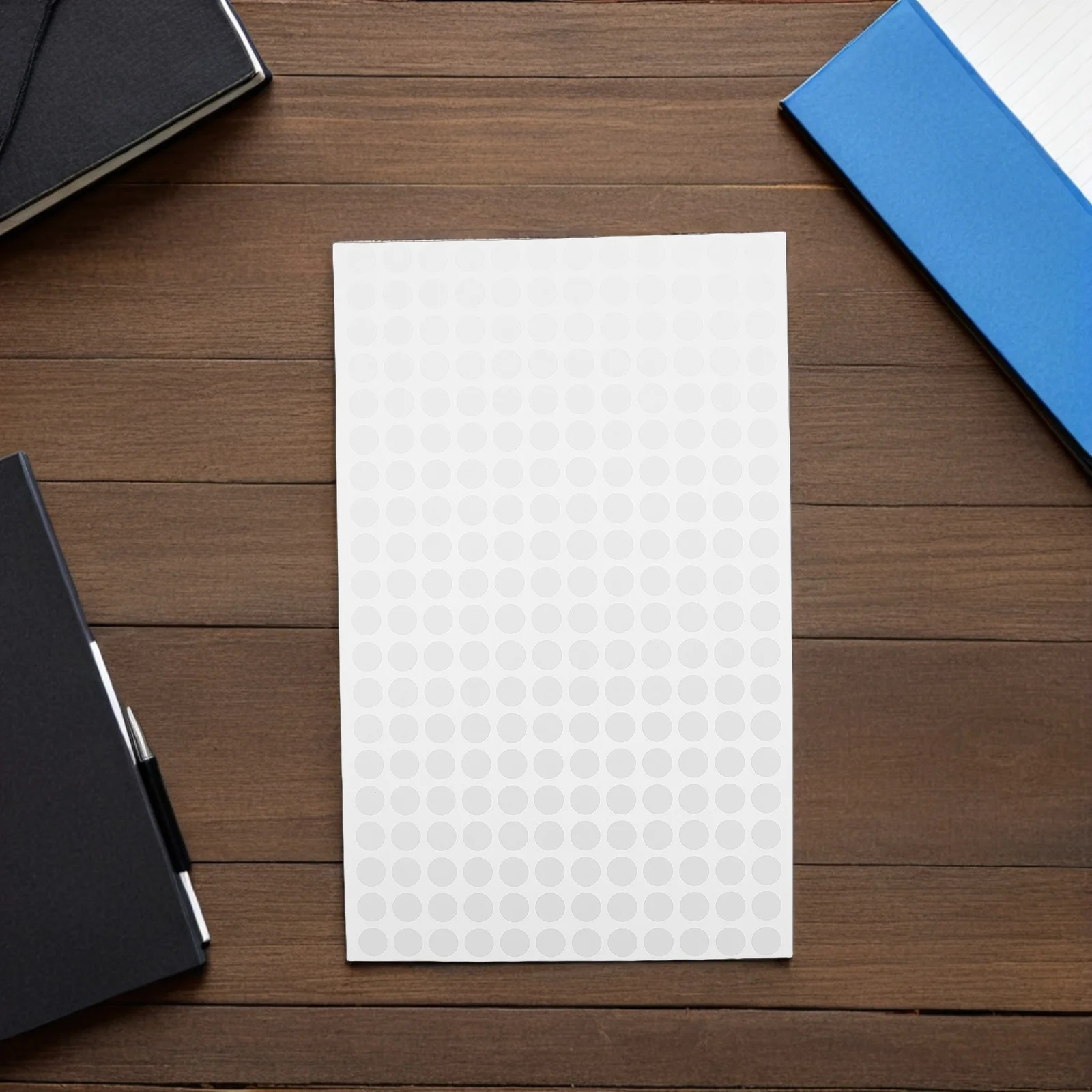 

30 Sheets 0.4" Round Label Stickers Removable Writable Self-Adhesive Circle Labels For School Office Classroom Packaging Diy