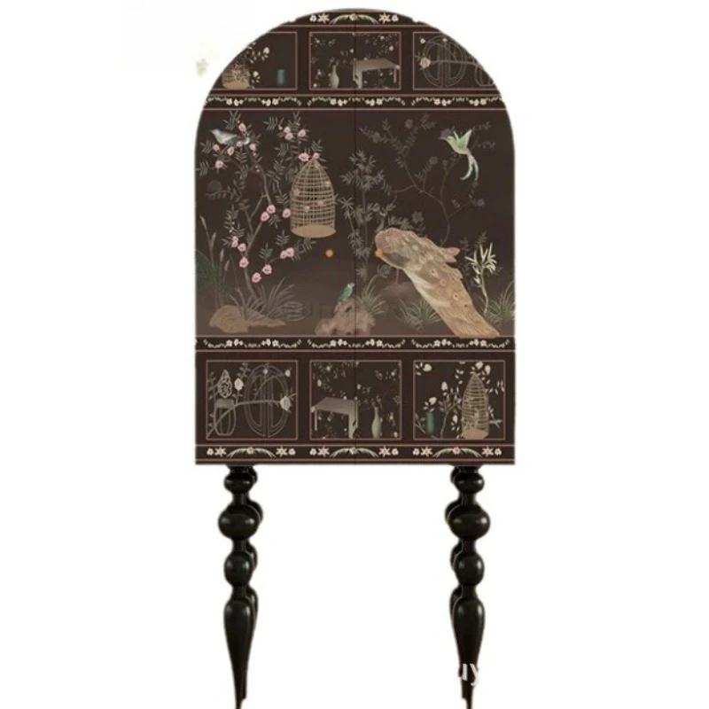 

Ретро светлая роскошная гостиная Современная простая кухня Шкаф для хранения вещей на крыльце