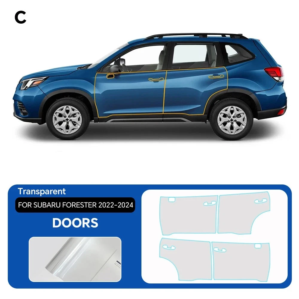 

Pre-cut PPF For 2022-2024 Subaru Forester TPU Bumper Hood Scratch-Resistant Self-Healing Paint Protection Film Invisible ﻿Kit