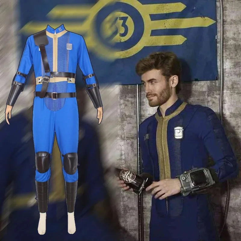 

Fall Cos Out Lucy Cosplay Costume Vault 33 Female Male Survivor Suit Jumpsuit Uniform Prop Kids Halloween Party Women Men iCoser