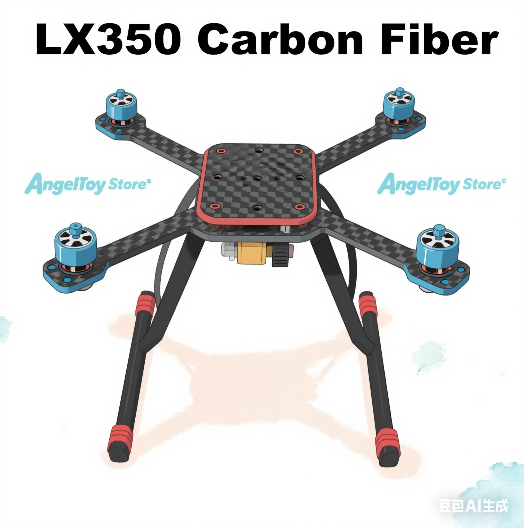 AN Carbon Fiber 350 Frame Kit Ardupilot 100Mw Radio Telemetry Quadcopter Blheli 30A Esc 2212 Motor Pixhawk2.4.8 Flight Control