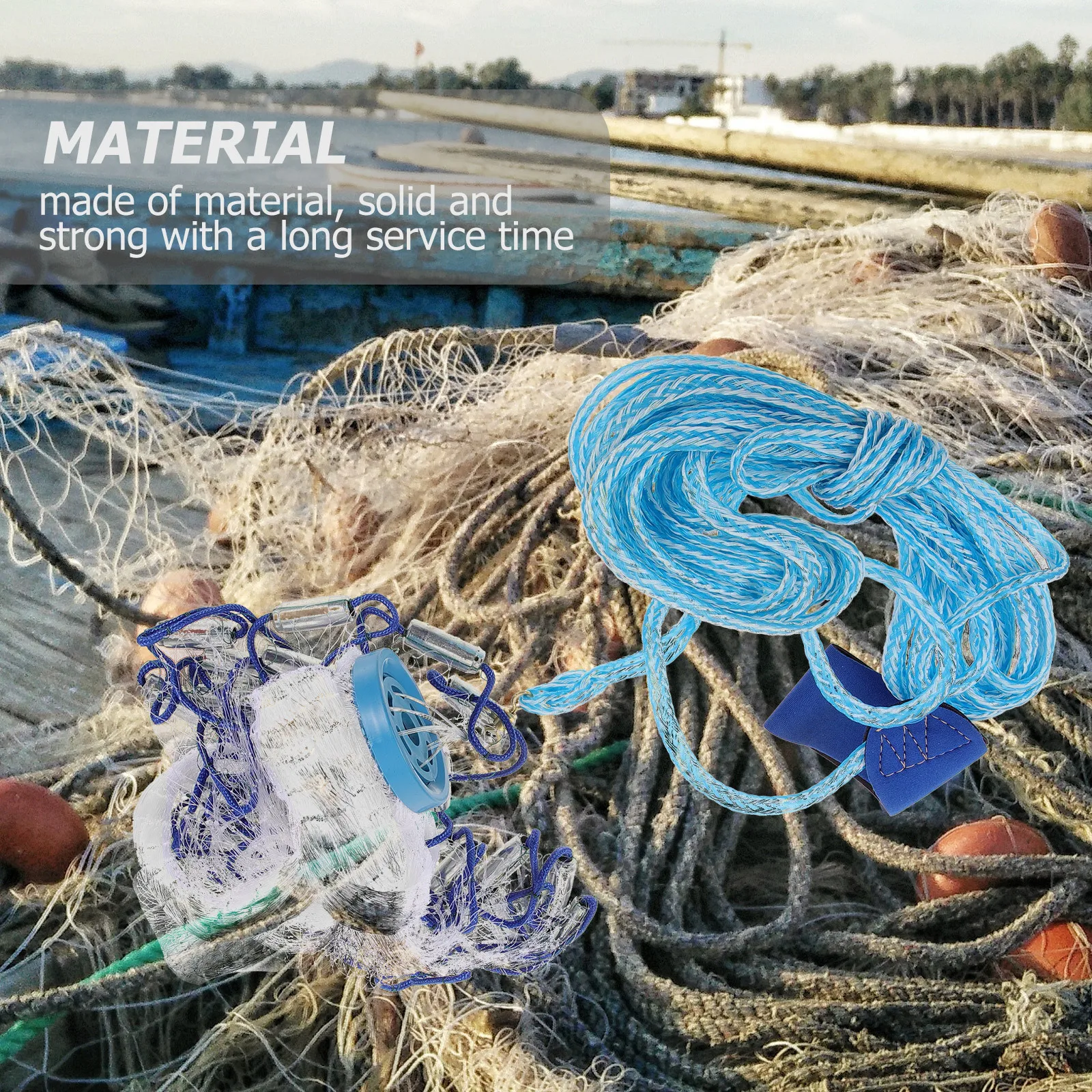 

Large Fishing Throw Net Outdoor Soft Casting Net Quick Sink Secure Closure for Bait Fish Casting Nets for Bait Fish