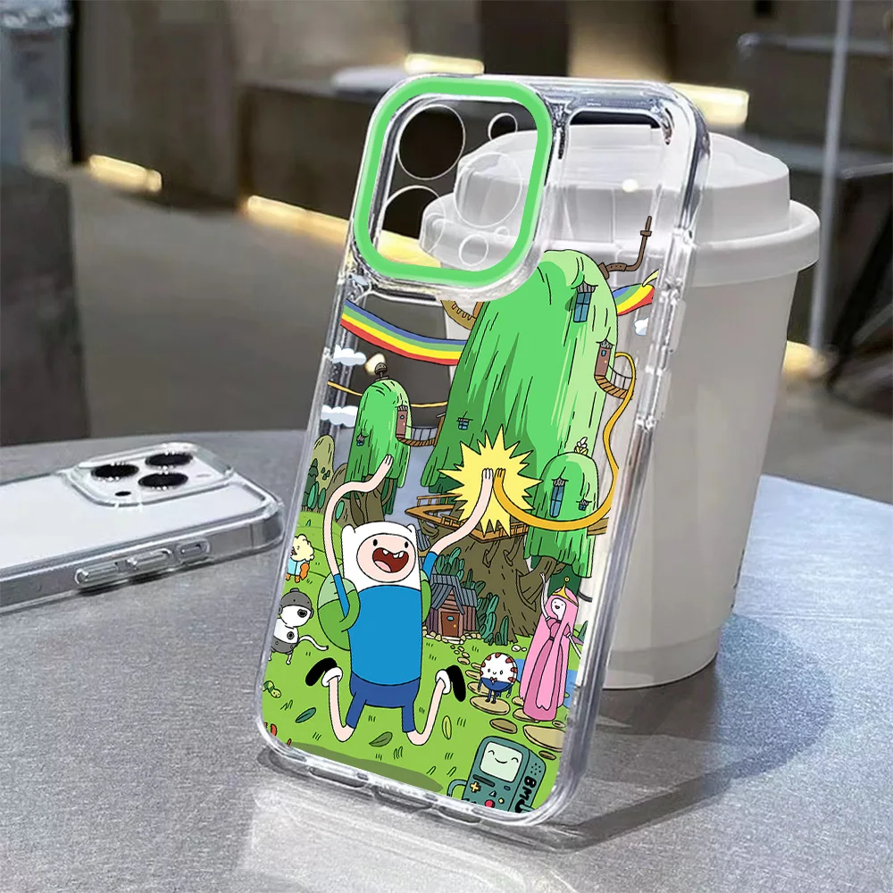 الكرتون مغامرة الوقت قضية الهاتف ل Xiaomi Mi 14 13 12 11 10 10T 14T Poco X6 F5 F4 X7 X4 X3 NFC لايت GT Pro 4G 5G واضح TPU