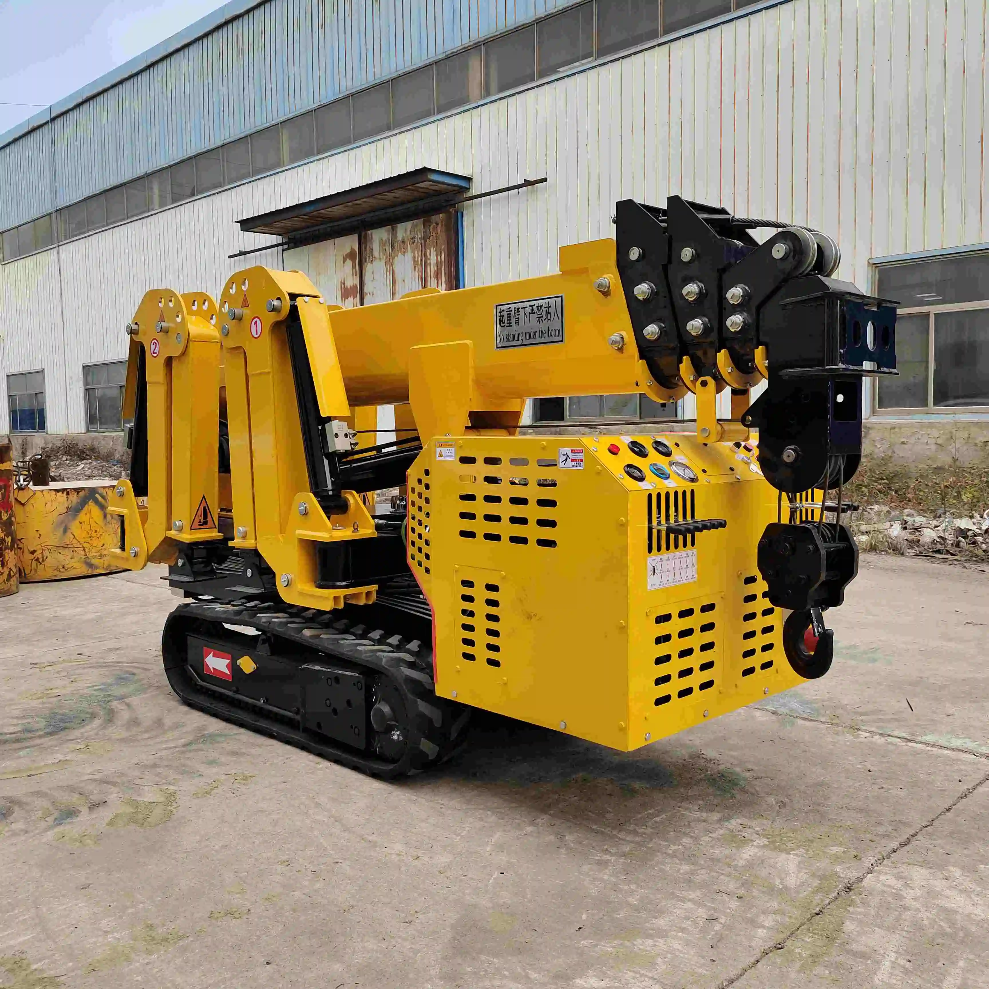 المصنع مباشرة توريد الزاحف العنكبوت كرين رافعة عنكبوتية صغيرة لتشغيل داخلي على السطح رافعة عنكبوت ذاتية الدفع #6