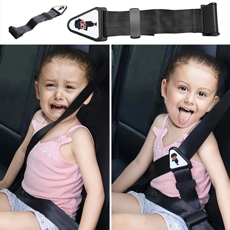 1-6pcs Car Child Safety Belt, Prevents Movement, Adjustable Fastener, Safe and Comfortable, Anti-Neck-Strangling Seat