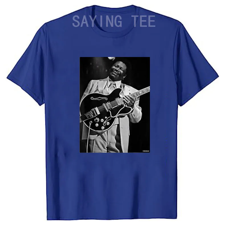 B.B. King of The Blues Live LA 1979 von Dick Barnatt T-Shirt Y2k Streetwear Kleidung Musikliebhaber Rock Punk Fun Grafik-Bekleidung T-Shirt – Detail 3