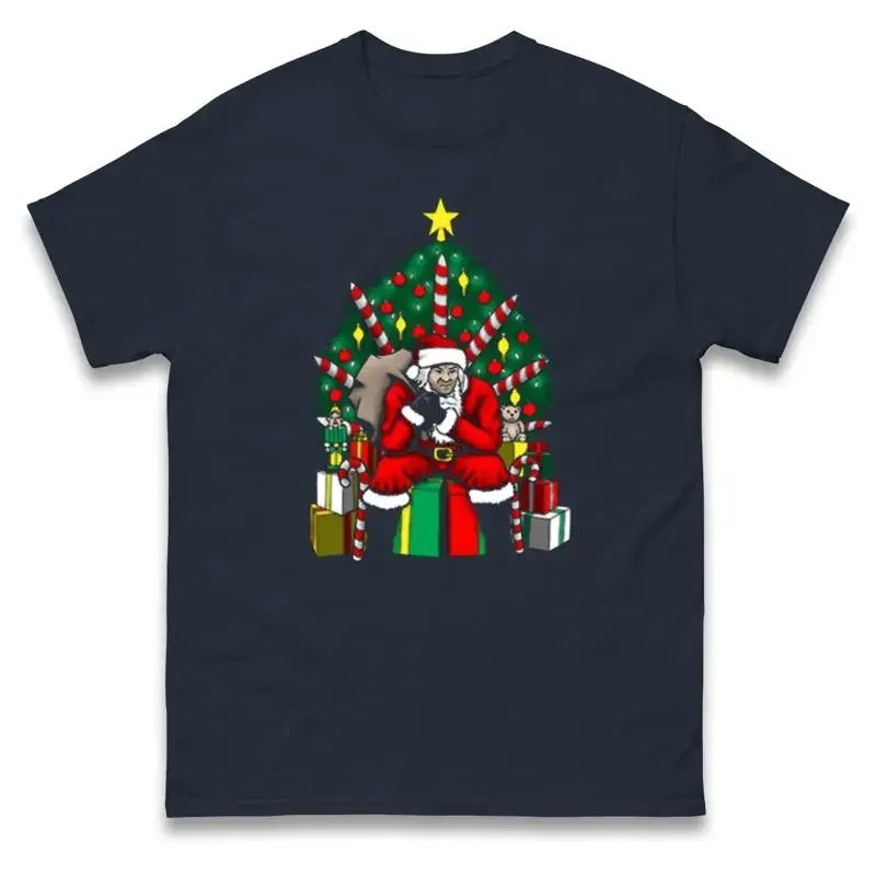 Santa Under The Christmas Tree T Shirt Offensive Ugly