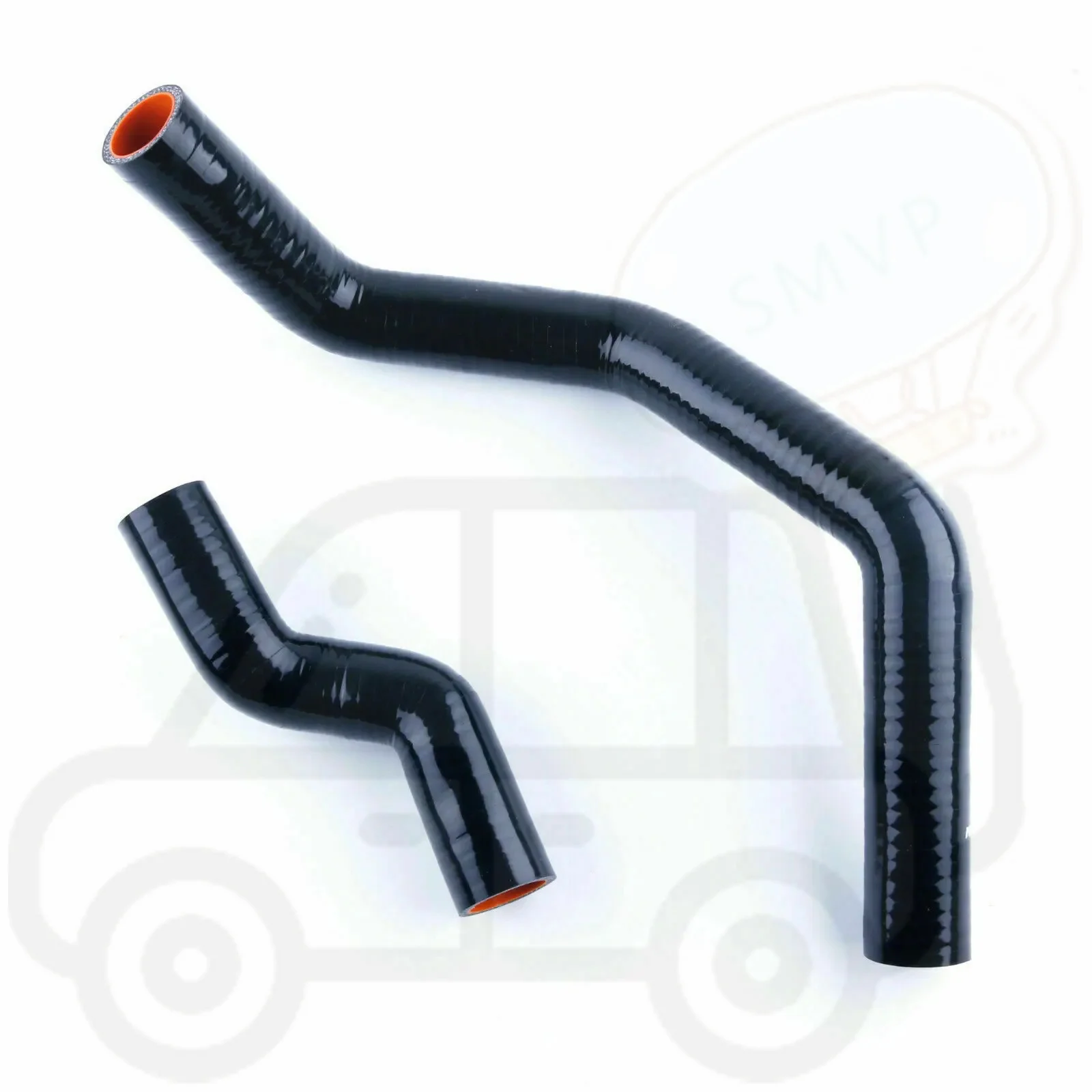 Silicone Radiator Hose For NISSAN SILVIA 200SX 240SX S13S14/S15 SR20DET Turbo 3-ply 2PCS High Performance Parts 10 colors