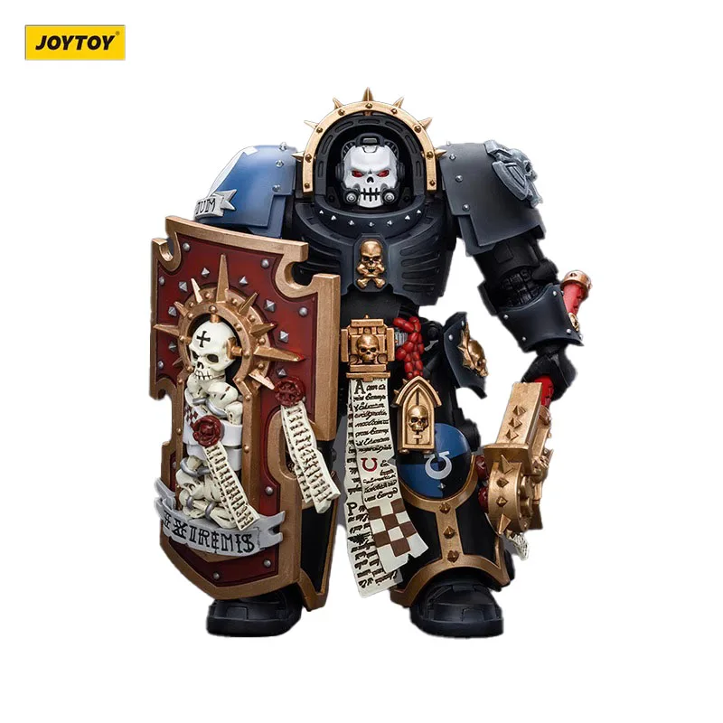 Original Genuine JOYTOY Ultramarines Chaplain in Terminator Armour 1/18 14CM Robot Action Model Art Collection Toy Gift