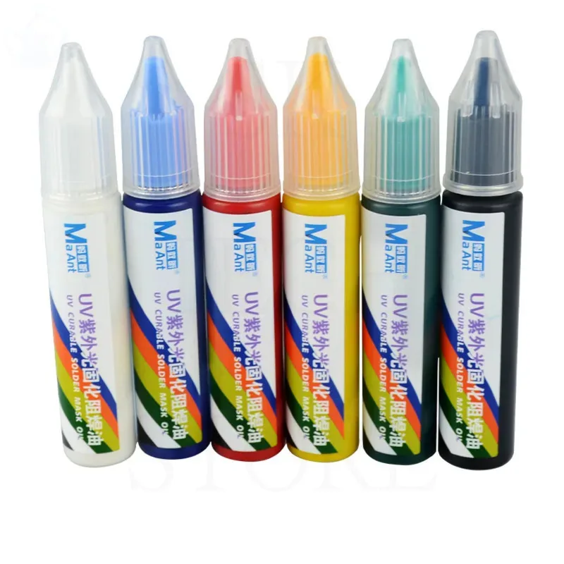 MA ANT UVH-900 10CC lampada di polimerizzazione UV olio verde blu luce olio circuito stampato maschera per saldatura per uso di riparazione del telefono cellulare