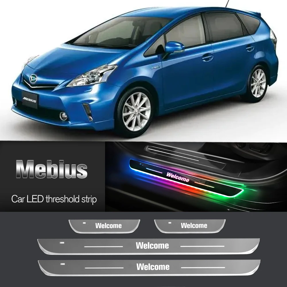 

Car Door Sill Light For Daihatsu Mebius 2011-2021 2013 2018 2020 Customized Logo LED Welcome Threshold Pedal Lamp Accessories