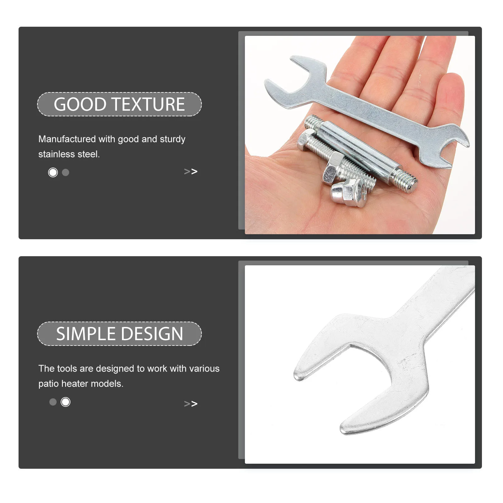 

Tool Kit Heater Repair Replacement Screws Bolts Patio Hardware Accessories Outdoor Silver Accessory Part