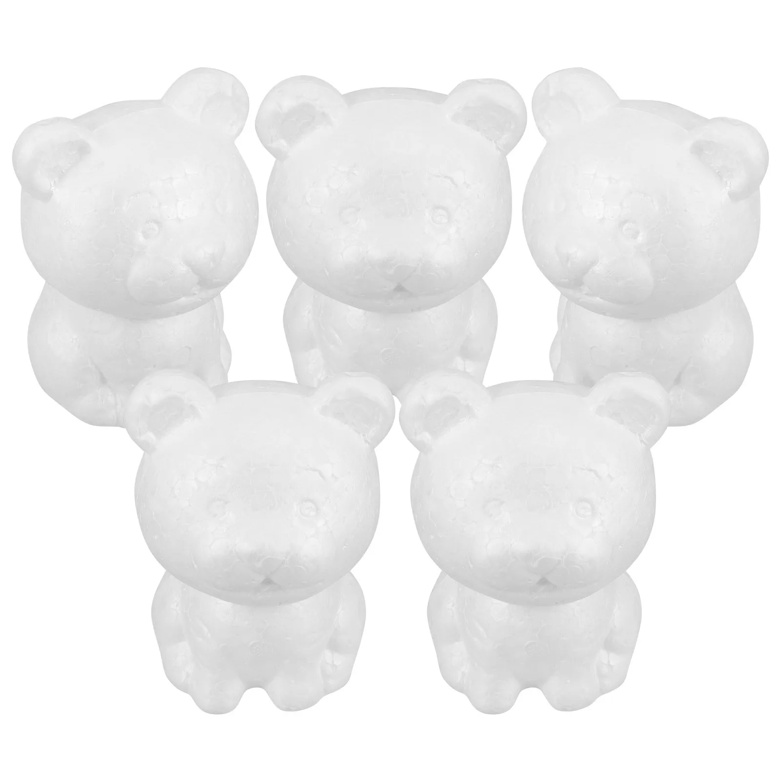 5 peças de Tigre de Espuma para Artesanato DIY, Tigre Inacabado para Projetos de Arte Infantil, Decorações de Festa, Materiais para Artesanato