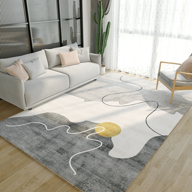 Nordic carpet living room sofa coffee table mat light luxury bedroom RUG home large area free wash  full carpet