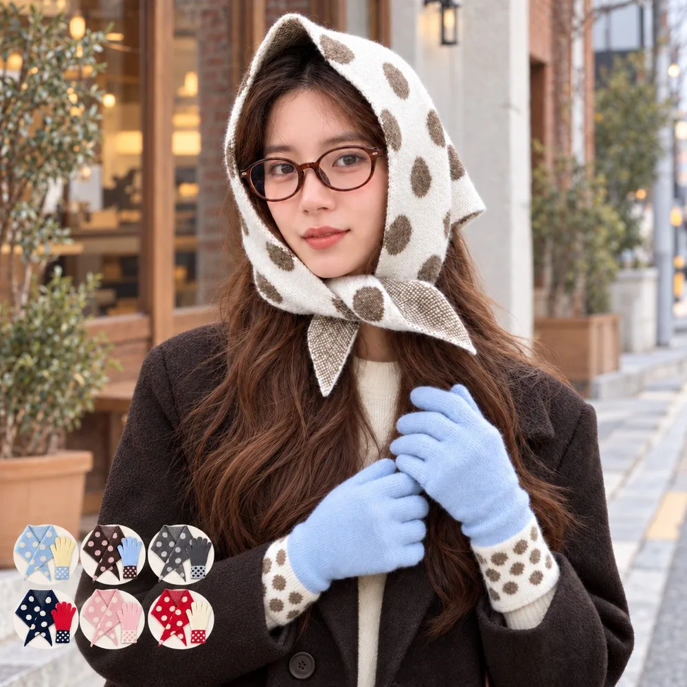 conjunto-de-cachecol-e-luvas-de-inverno-para-mulher-com-padrao-de-bolinhas-lenco-triangular-para-a-cabeca-faixa-para-o-pescoco-e-luvas-que-cobrem-todos-os-dedos-estilo-coreano-acessorios-para-atividades-ao-ar-livre