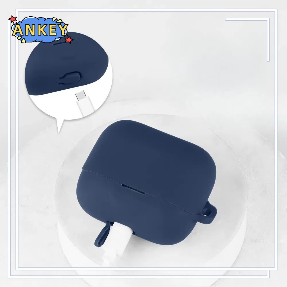 حافظة لهاتف EarFun Air Pro 4+ غطاء حماية لسماعات الأذن EarFun Air Pro 4 Plus غلاف من السيليكون الناعم المضاد للسقوط