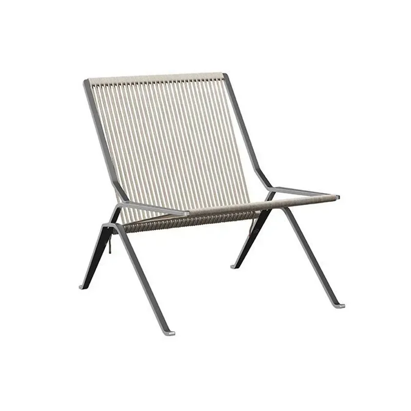 

Outdoor rope chair medieval designer stainless steel creative single leisure chair