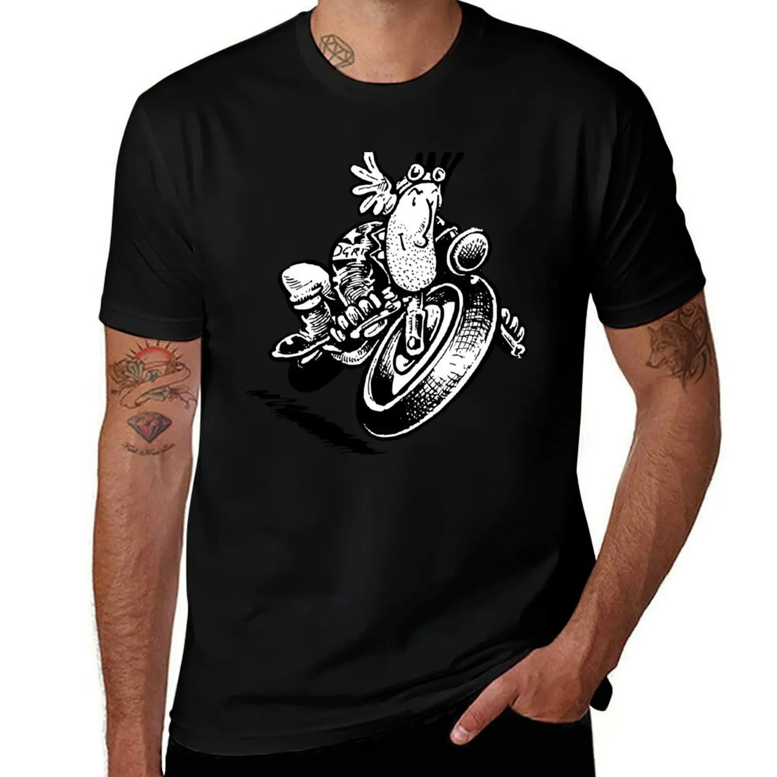 

Ogri Flying Lap Classic Comic Biker T-Shirt Funny t-shirts quick-drying Funny t-shirt customs design your own plain t shirts men