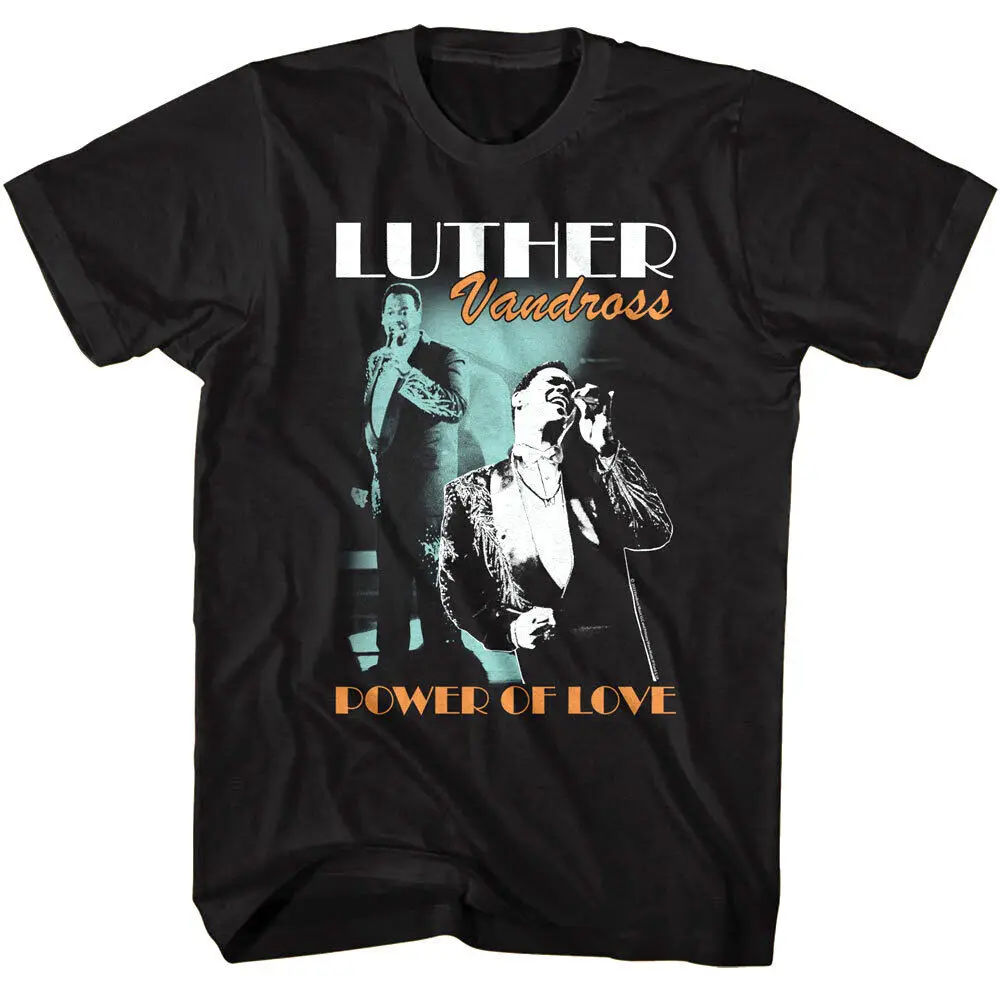 Luther Vandross Power Of Love Men'S T Shirt R B Soul Singer Live On Stage