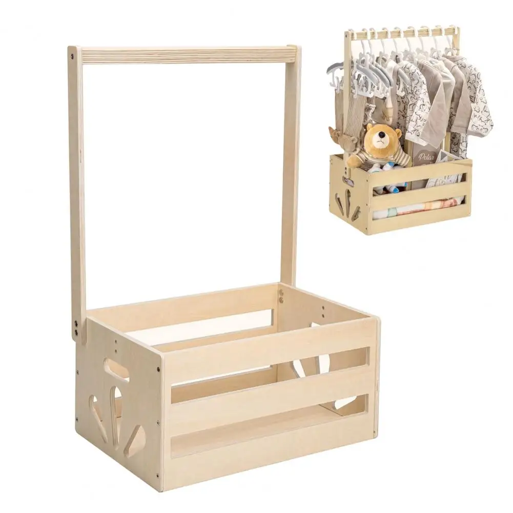 Geschenkregal für Babyparty, rustikale Holzkiste, Kapazität, Schrank-Organizer, einfache Montage,