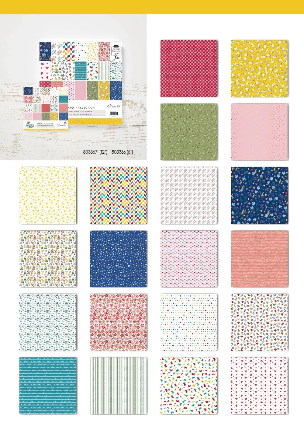 Creative Path 6x6 Zoll Journaling-Hintergrundpapierbögen Quadratisches Origami-Papier 15x15cm Blumenmuster Scrapbook Dekoratives Papier – Detail 40